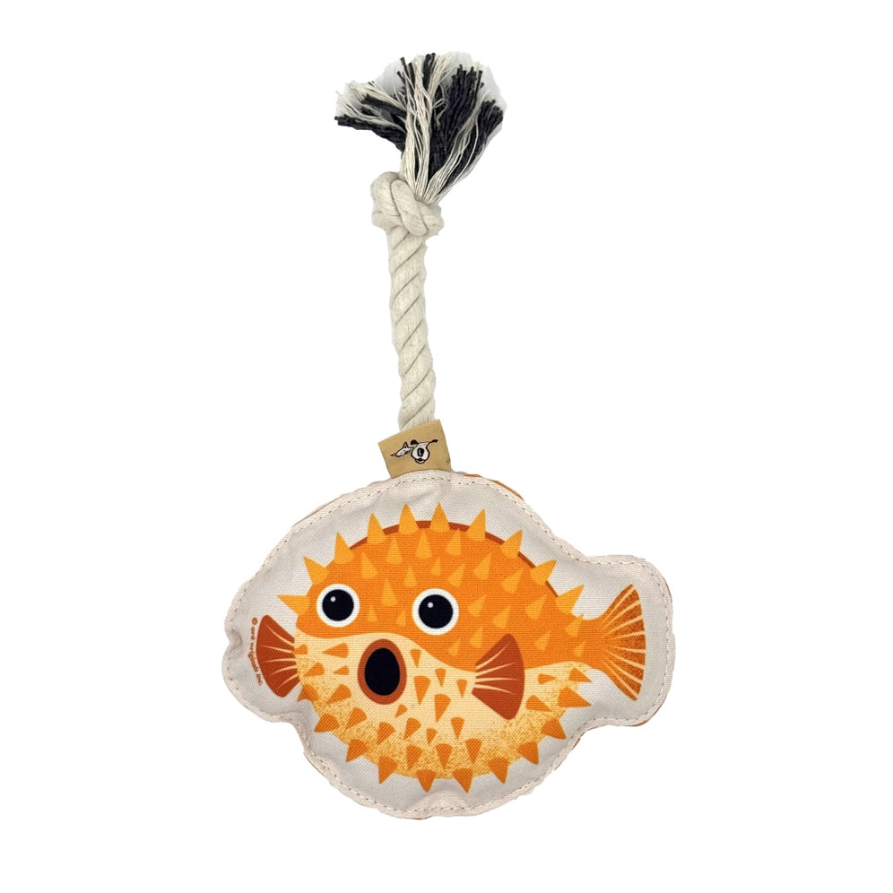 Rope Dog Toy - Puffer Fish