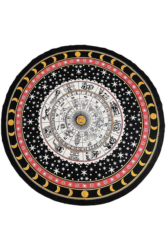 Round Mandala Tapestry | Zodiac